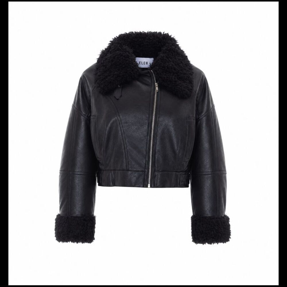 Eleh Women Faux Fur Bomber